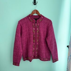 Nomadic Traders Zip Cardigan Sweater (L)